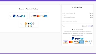 choose your Hostinger payment method