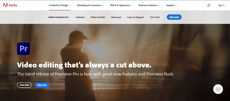 Adobe Premiere Pro - Main Page