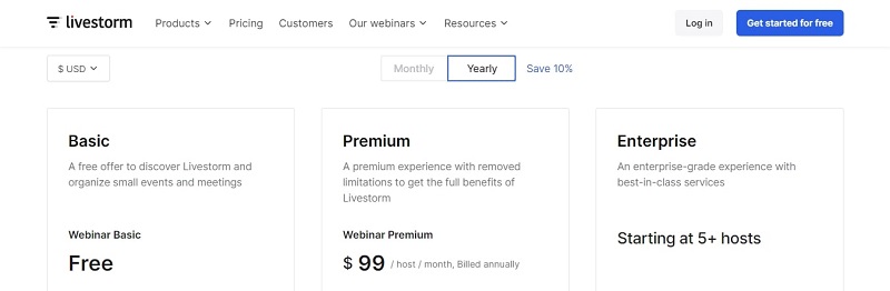 Livestorm Pricing Annually