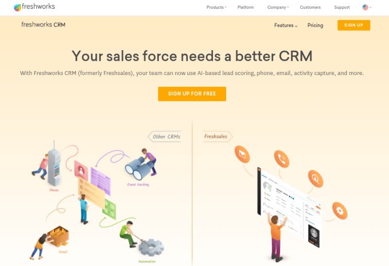 Freshsales Best CRM Software