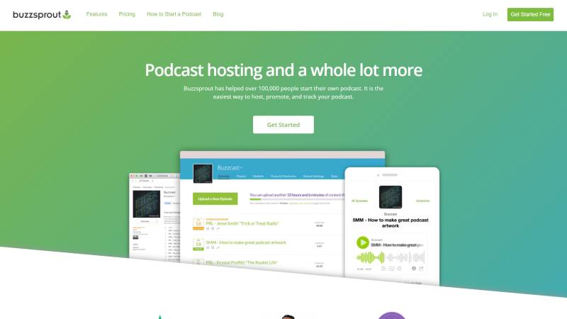 best landing page design examples buzzsprout