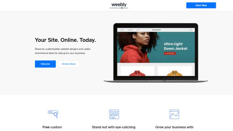 best landing page design examples weebly