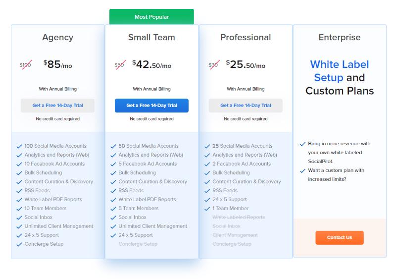 socialpilot pricing
