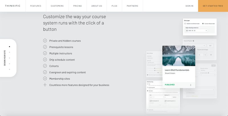 thinkific customization